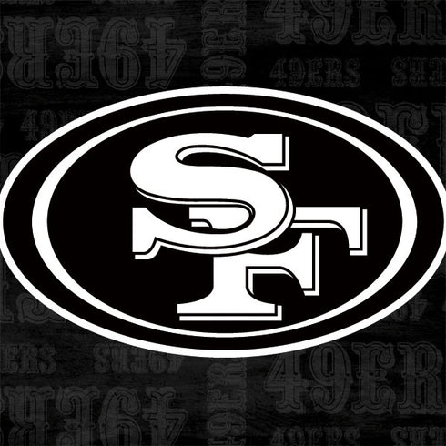 NFL San Franciso 49ers Black & White Galaxy Buds Live Skin